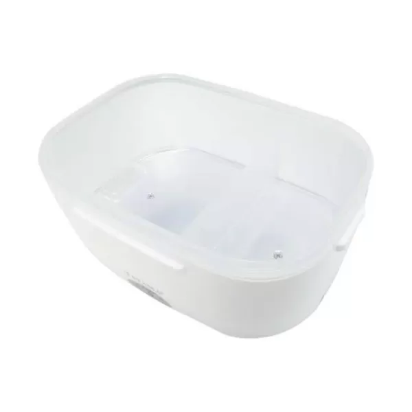 Tayama Electric Lunch Box in White Light Blue