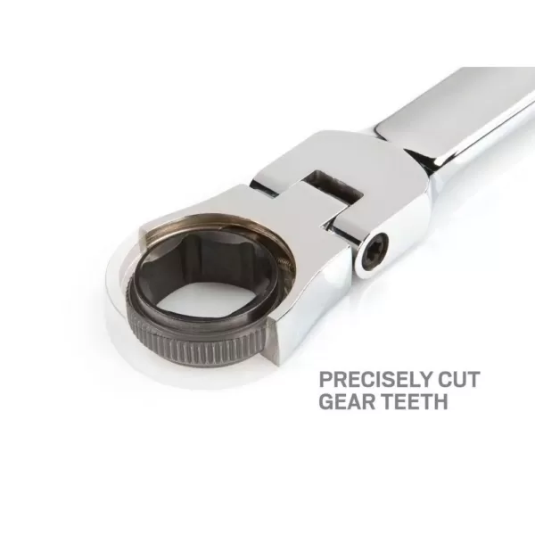 TEKTON 20 mm Flex-Head Ratcheting Combination Wrench