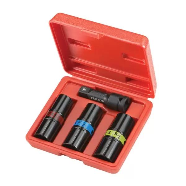 TEKTON 1/2 in. Drive Impact Flip Socket Set (4-Piece)