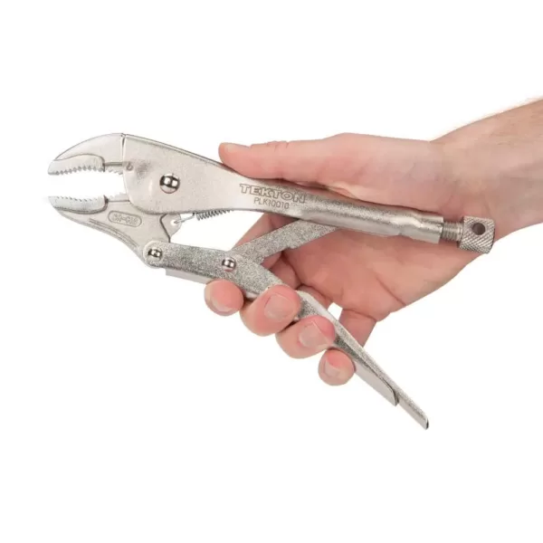 TEKTON 10 in. Curved Jaw Locking Pliers