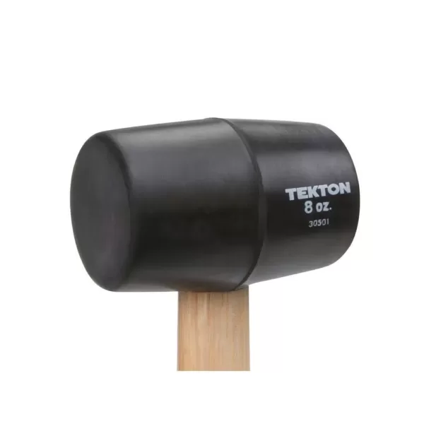 TEKTON 8 oz. Wood Handle Rubber Mallet