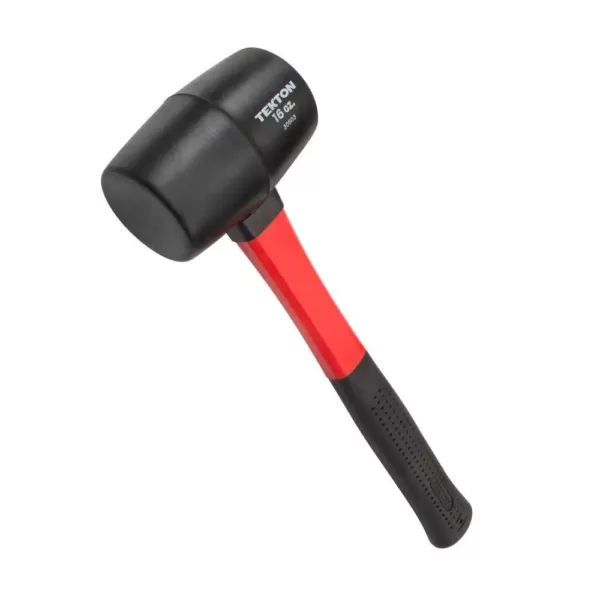 TEKTON 16 oz. Fiberglass Handle Rubber Mallet