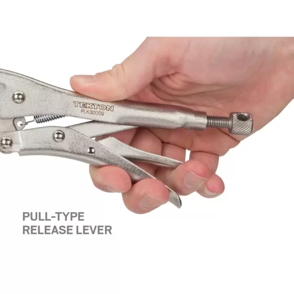 TEKTON 9 in. Long Nose Locking Pliers (4-Piece)