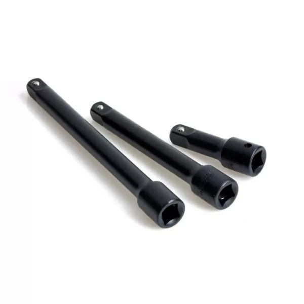 TEKTON 1/2 in. Drive 3, 6, 8 in. Impact Extension Bar Set (3-Piece)