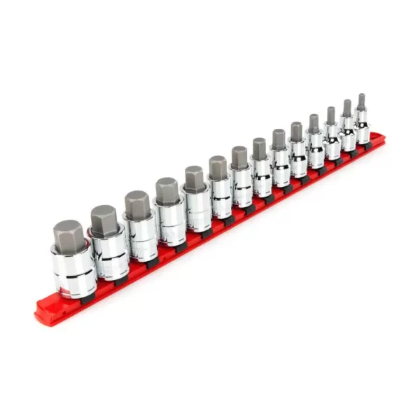 TEKTON 1/2 in. Drive Hex Bit Socket Set (14-Piece)