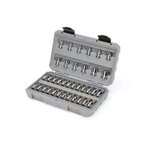 TEKTON 3/8 in. Drive Torx/TR Torx Bit and External Star Socket Set (36-Piece)