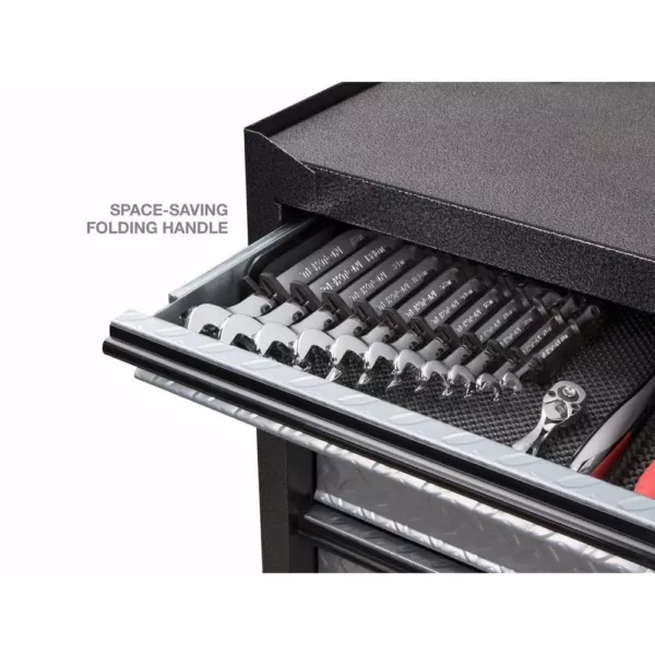 TEKTON 5.75 in. 11-Tool Store-and-Go Wrench Rack Keeper in Black