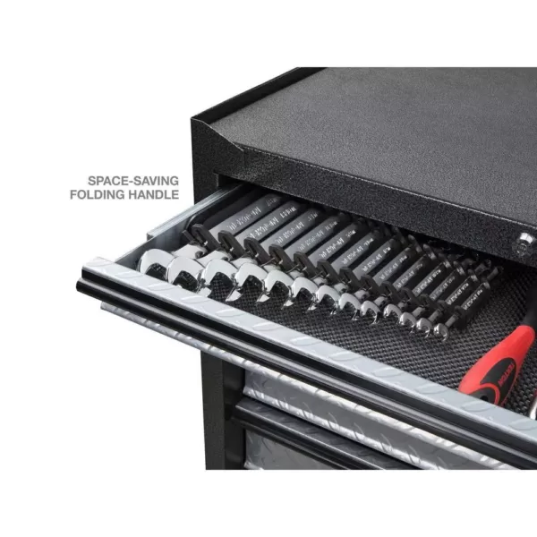 TEKTON 6.75 in. 13-Tool Store-and-Go Wrench Rack Keeper in Black