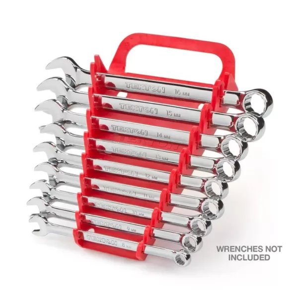 TEKTON 5 in. 9-Tool Store-and-Go Wrench Rack Keeper in Red