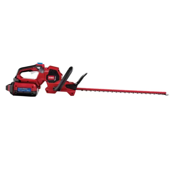 Toro Flex-Force 24 in. 60-Volt Max Lithium-Ion Cordless Hedge Trimmer - 2.5 Ah Battery and Charger Included