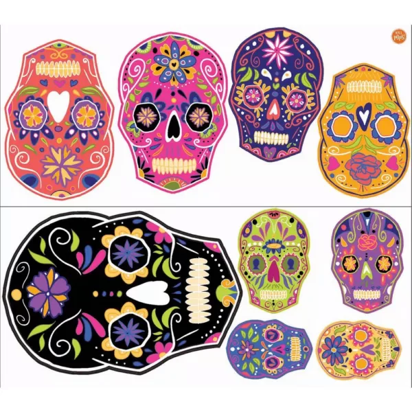 WallPops 39 in. x 34.5 in. Skulls Large Wall Art Kit