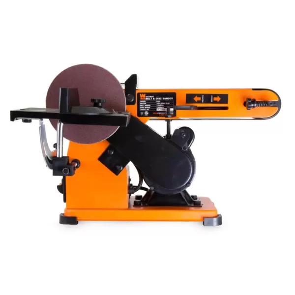 WEN 4 in. x 36 in. Belt and 6 in. Disc Corded Sander with Steel Base