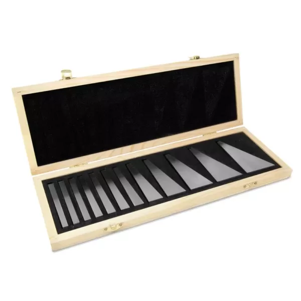 WEN 3 in. Steel Angle Gauge Block Set with Case (12-Piece)