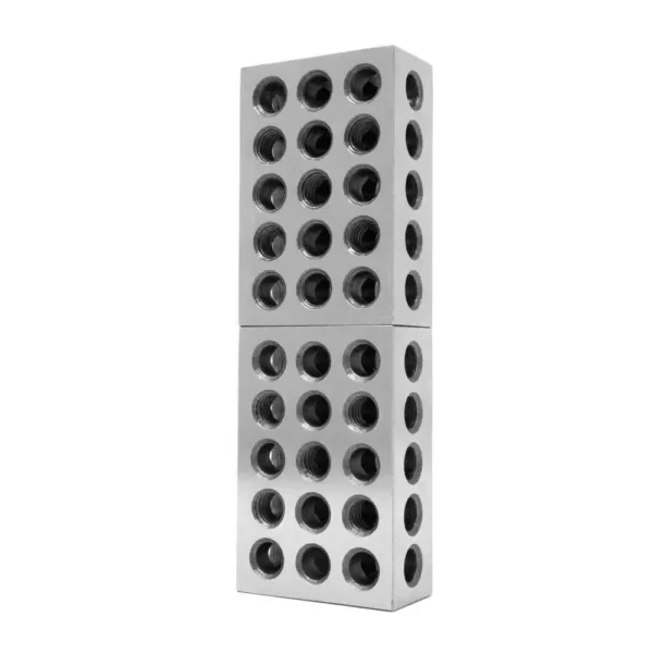 WEN 3 in. x 2 in. x 1 in. Steel-Hardened Precision 1-2-3-Gauge Blocks (2-Pack)