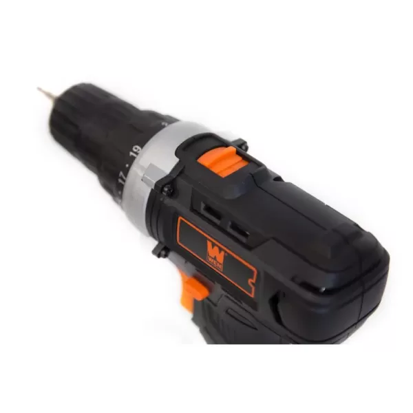 WEN 20-Volt MAX Lithium-Ion 3/8 in. Cordless Drill/Driver with Bits and Carrying Bag