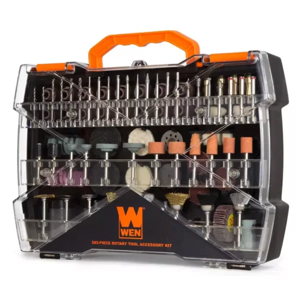 WEN Assorted Rotary Tool Accessory Kit with Carrying Case (282-Piece)