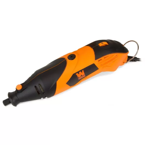 WEN 1.4 Amp High-Powered Variable Speed Rotary Tool with Cutting Guide, LED Collar, 100+ Accessories, Case and Flex Shaft