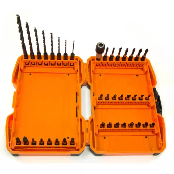 WEN 1/4 in. Hex Shank Impact-Rated Quick-Release Screwdriver and Drill Bit Set (40-Piece)