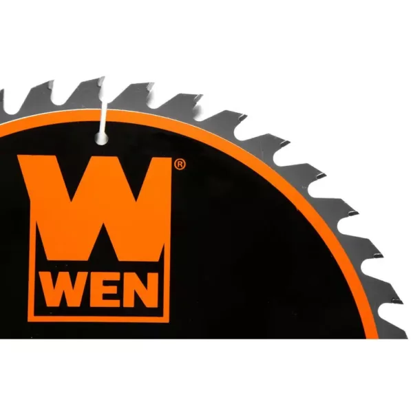 WEN 10 in. 40-Tooth Carbide-Tipped Professional Woodworking Saw Blade for Miter Saws and Table Saws