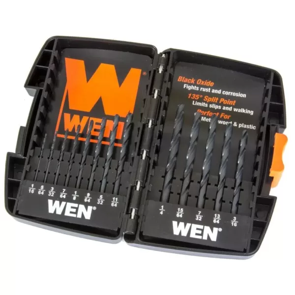 WEN Black Oxide Drill Bit Set (13-Piece)