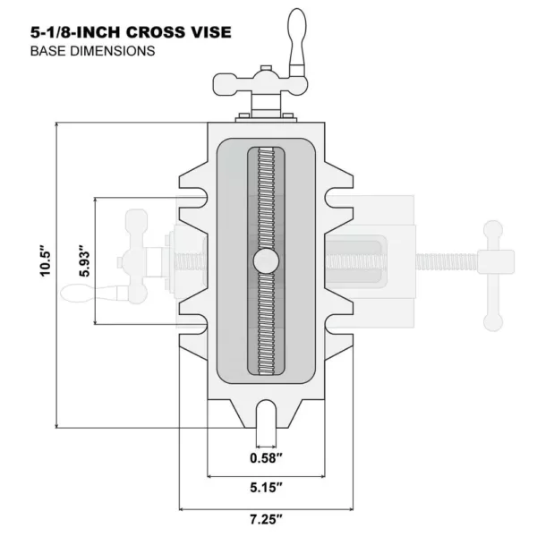 WEN 5-1/8 in. Compound Cross Slide Industrial Strength Benchtop Vise