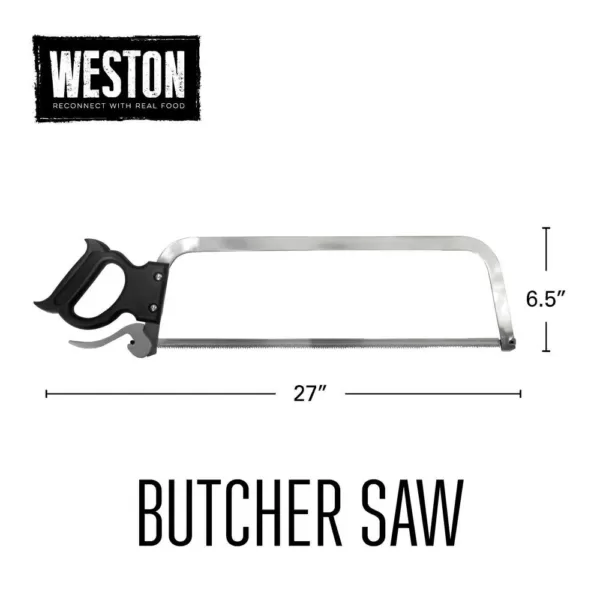 Weston 25 in. Stainless Steel Butcher Meat Saw