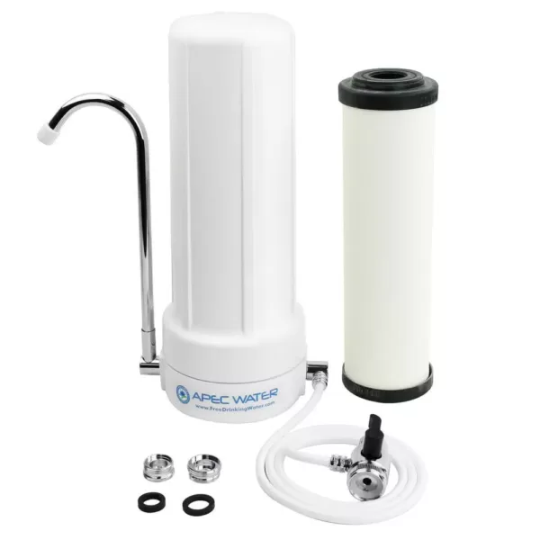 APEC Water Systems Countertop 4-in-1 Ceramic Ultra Drinking Water Filter System