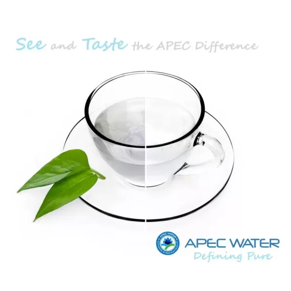 APEC Water Systems Ultimate Alkaline Counter Top Reverse Osmosis Water Filtration System 90 GPD 4-Stage Portable and Installation-Free