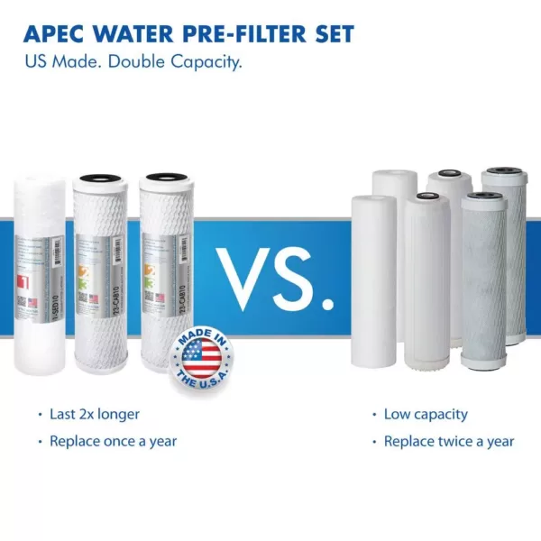 APEC Water Systems Ultimate Electric Pumped Undersink Reverse Osmosis Water Filtration System 50 GPD for Low Pressure Home 0-30 psi 120V US