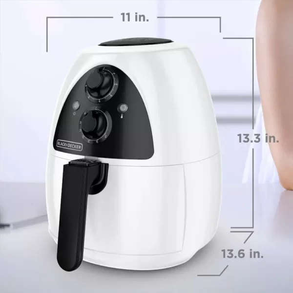 BLACK+DECKER Purifry 2 Qt. White Air Fryer