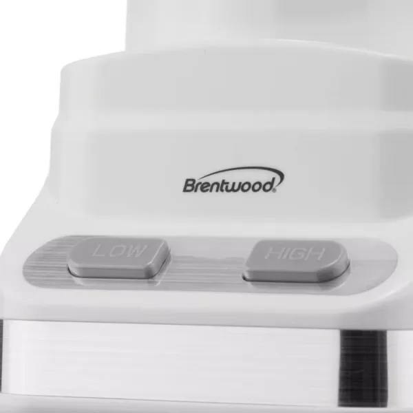 Brentwood Appliances 3-Cup 2-Speed White Food Processor