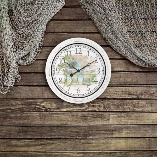 La Crosse Technology 15.75 In. Indoor/Outdoor Quartz Wall Clock - Changes in Latitudes