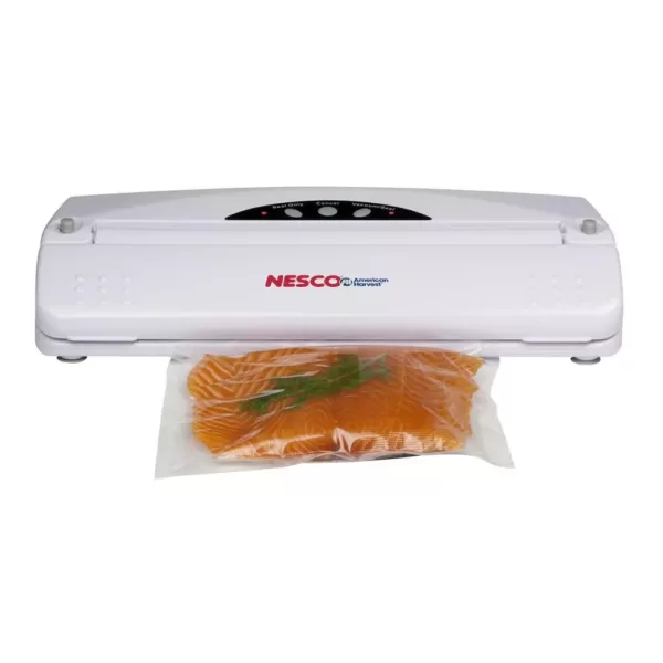 Nesco White Food Vacuum Sealer with Bags