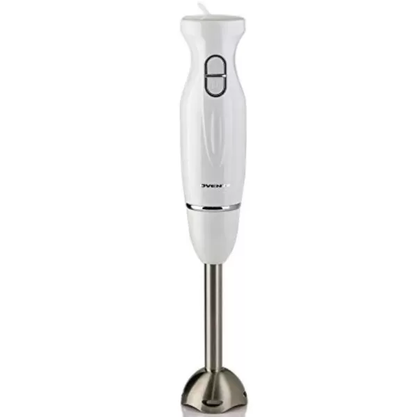 Ovente Immersion, 304-Grade Stainless Steel Blades, 300W Multi-Purpose Hand Blender Mixer, 2-Speed Settings