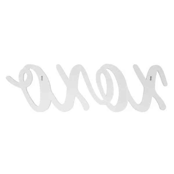 Pinnacle Script XOXO White Wood Decorative Sign