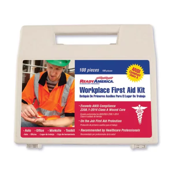 Ready America 100-Piece Workplace First Aid Kit (2-Pack)