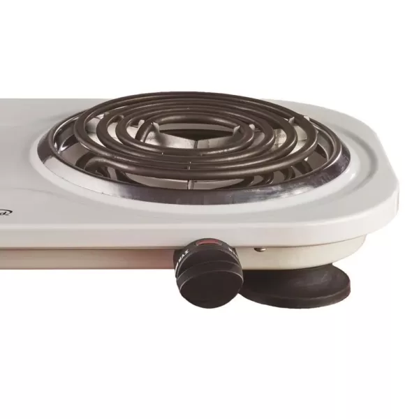 Brentwood Appliances 2-Burner 30 in. White Electric Burner