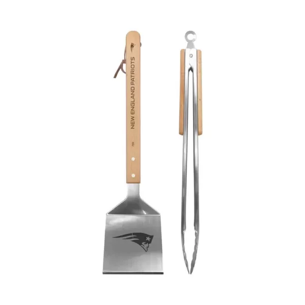 sportsvault New England Patriots 2-Piece BBQ Utensil Set