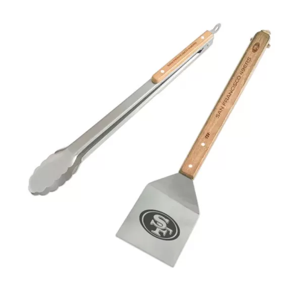 sportsvault San Francisco 49ers 2-Piece BBQ Utensil Set