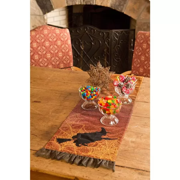 Xia Home Fashions 0.2 in. H x 13 in. W x 72 in. D Witching Hour Halloween Table Runner