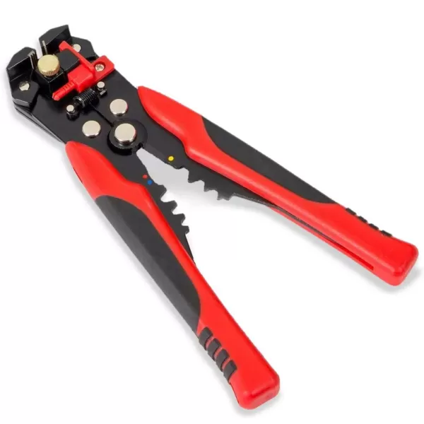 XtremepowerUS 8 in. Self-Adjusting Wire Stripper/Cutter for 10-22 AWG and 4-22 AWG Wire