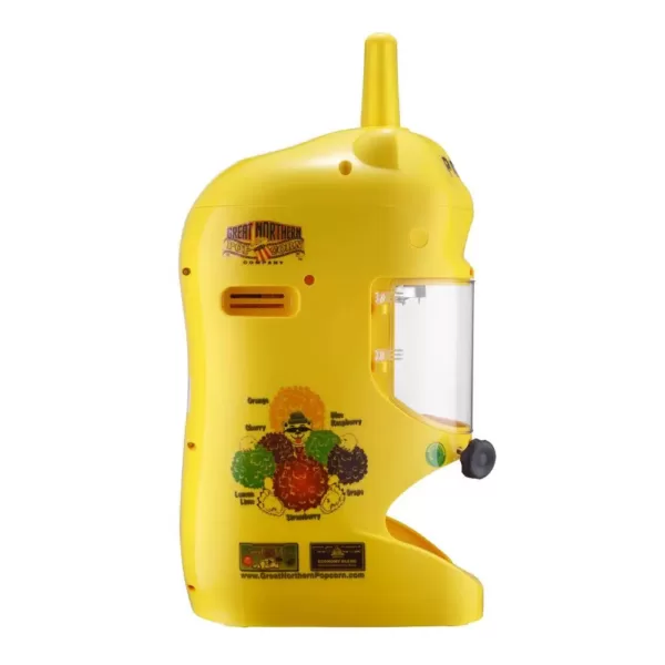 Great Northern Polar Pal 32 oz. Yellow Electric Ice Shaver and Snow Cone Machine