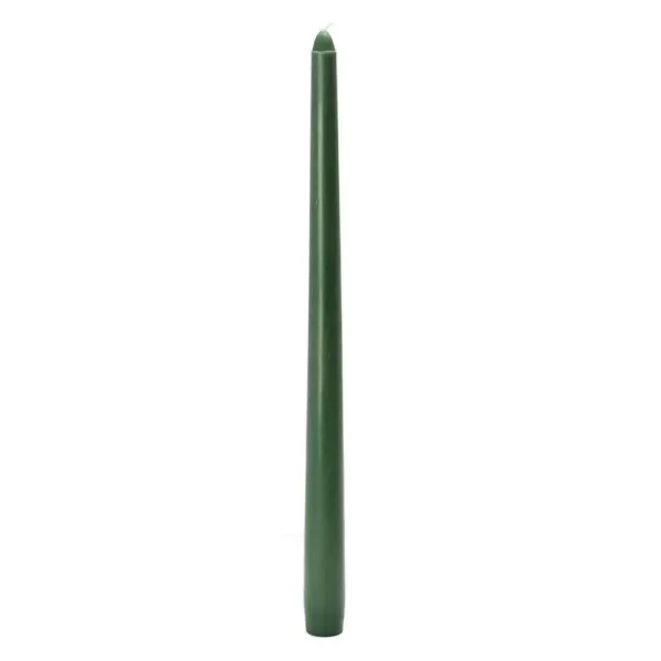 Zest Candle 12 in. Hunter Green Taper Candles (12-Set)